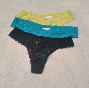 Jessica Simpson Kids Lace Underwear Set - Black, Blue, Yellow